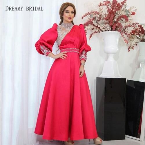 Cut Out Celebrity Dreses Hand Beaded Crystals Long Sleeves Satin Custom Made Oscar Red Carpets Gowns