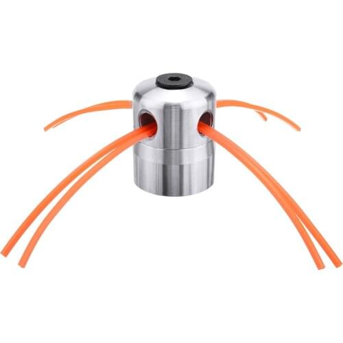 Universal Trimmer Head Aluminium Strimmer Head Trimmer Heads Grass Brush Cutter Lawn Mower With 4 Line Brush