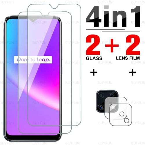 For Oppo Realme C25 4IN1 Scratch-resistant tempered protective glass for realme c25 c 25 realmi realmey c25s camera safety film
