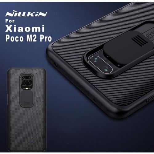 NILLKIN Camera Protection Case for Xiaomi Poco M2 Pro cases Slide Protect Cover CamShield Bumper Back case cover