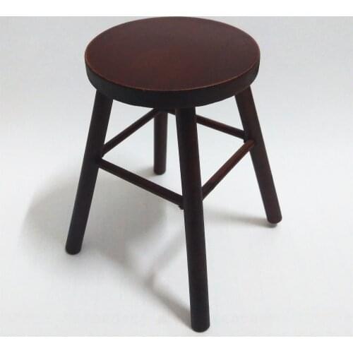 1/6 scale handmade SUPAWIT mini furniture wood stool fashion royalty doll figure chair