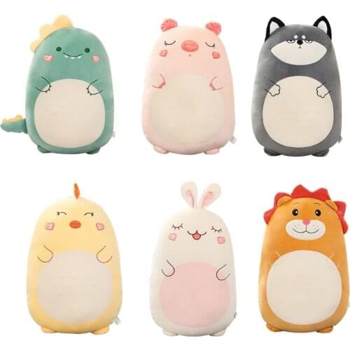 1PC Cuddle Back Pillow Lovely Cartoon Stuffed Doll Birthday Gift Interactive Soft Plush Chair Seat Cushion Throw Pillow