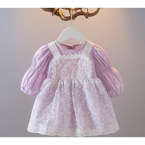 2021 Newborn Baby Girl Dress Fashion Toddler Girls Dresses for Baby 1 Year Birthday Princess Floral Dresses Infant Clothing