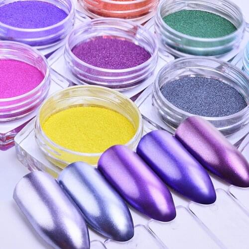 23color Mermaid Nail Glitter Powder Pearl Shell Shimmer Powder Long Lasting Laser Glitters Nail Decorations