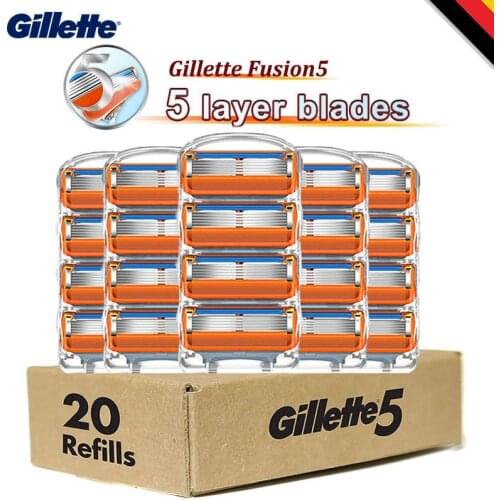 Shaving Razor Blades for Gillette Fusion 5 Power Shaving Cassettes Mens Manual Shaver Razor and High Quality Replacement Blades
