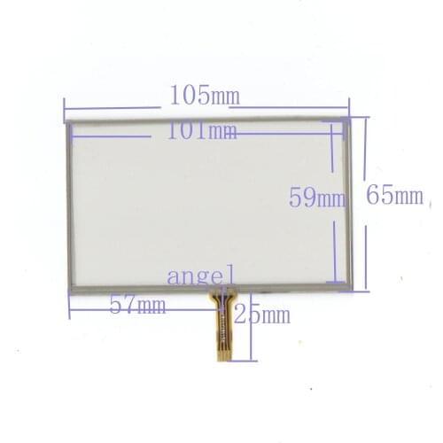 4.3-inch four-wire resistive touch screen, 105*65MM ,universal touch screen ,navigation digital universal screen