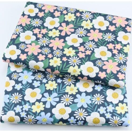 Flower Series Cotton Fabric DIY Sewing Uphostery Craft Suede Fabric Other Fabric Plain Printed 100% Cotton Piece Warp Woven