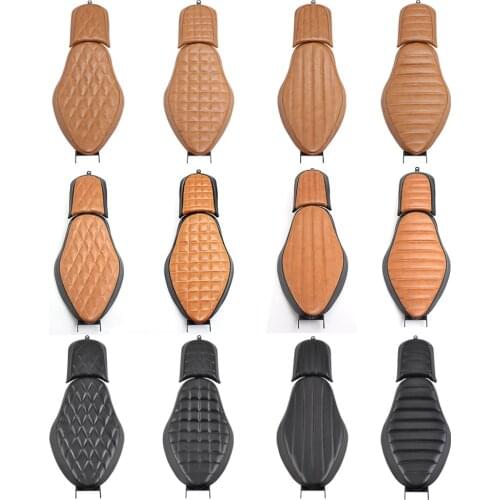 Motorcycle Solo Rider & Rear Passenger Seat Two-Up Seat For Harley Sportster XL 883 1200 Iron 883 48 72 Forty-Eight Seventy-Two