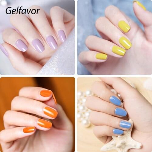 Gelfavor 8ml permeable gel nail polish glue Coco glue mixed color bright color nail nail glue for nail design LED/UV light