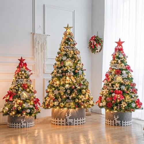 GY 150cm Large Christmas Tree Decoration Package Household 2.1 M European Gold Christmas Decorations