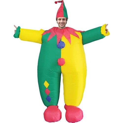 Adult Performance Costume Halloween Clown Inflatable Costume Magic Performance Costumes Play Special Clown Show Supplies