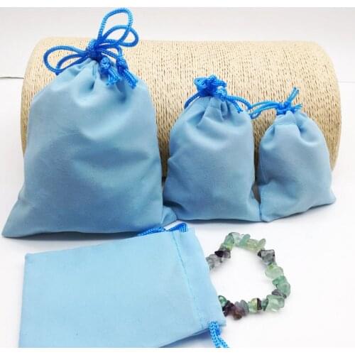 75 PCS three dimensions (5 * 7 CM / 7 * 9 CM / 10 * 12 CM) velvet drawstring bag bag/wholesale jewelry bag Christmas/wedding gif