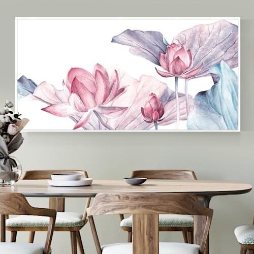 Lotus 5D Nordic decor Diy Diamond painting Sets Minimalist Flowers full square round Diamond Embroidery Cross Stitch KitsZP-1723