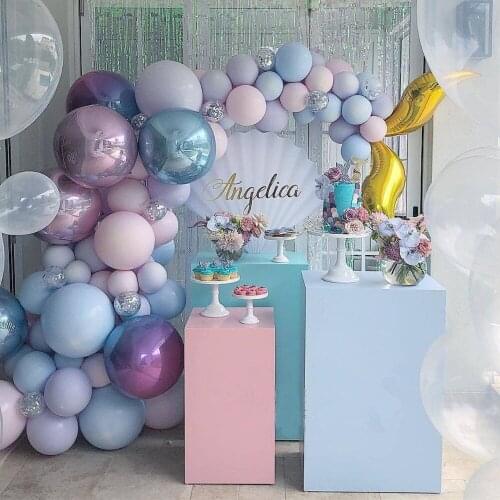 1Set Mermaid Balloon Arch Garland Set Kit 4D Gradient Balloon Mermaid Theme Birthday Party Supplies Globos Wedding Decorations