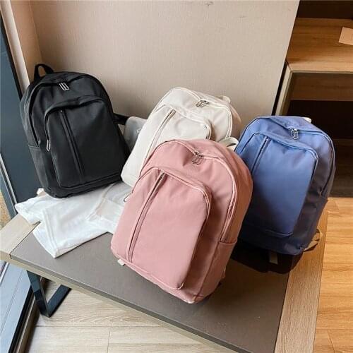Nylon Women Backpack Cute Female Student School Bag Lady Harajuku Book Bagpack Girl Kawaii Fashion School Backpack