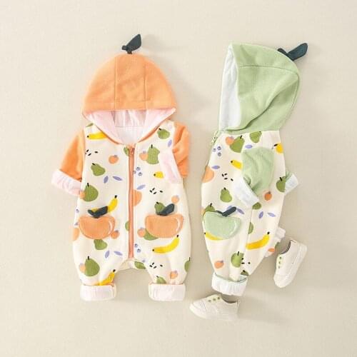 New baby clothes mens and womens autumn cute jumpsuit cartoon crawler ha clothes spring and autumn outwear