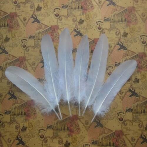 Wholesale natural 200pcs/lot white 4-6 inch / 10-15 cm Goose Feathers decoration dresses are magnificent handmade Accessories