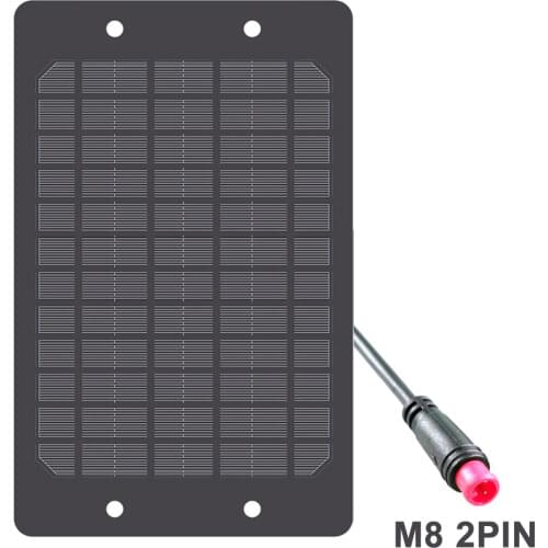 Solar Panel 5V 6W 1.2A Universal 3.7V Battery Charger Cable DC 5V 10440 18650 14500 26650 16650 Rechargeable Adapter USB Plug