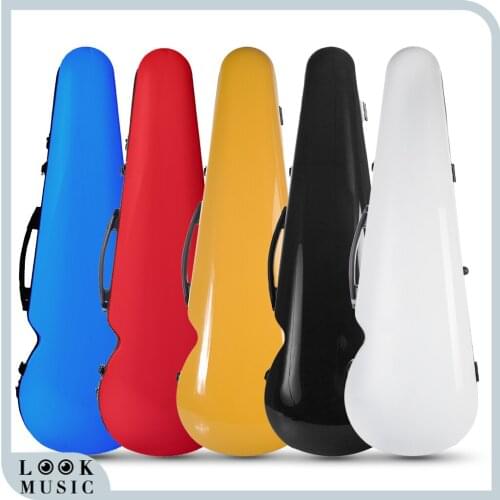 Full Size 4/4 Violin Case Carbon Fiber Stradivarius Violin Case Triangle Violin Case Strap Violino Acoustic Electric Violin Case