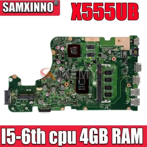 X555UB 4G/I5-6200U GT940M For Asus X555UQ X555UF X555UJ X555UB Mainboard Motherboard 90NB0AQ0-R02400