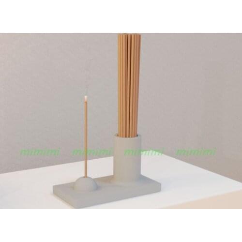 Concrete Silicone Mold Square Candle Incense Stick silicone Gypsum Cement Sandalwood Storage Box Incense Holder Cement Mold