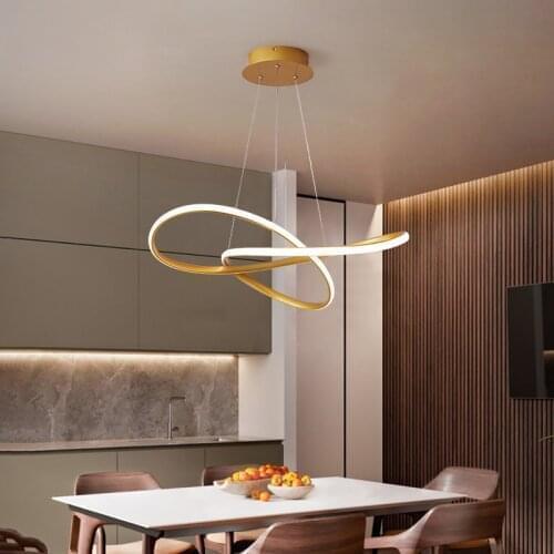 Modern led chandelier for dining room kitchen home cafe decorative hanging chandelier fixtures