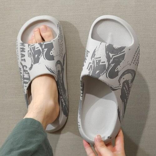 Slipper Women Thick Bottom Home Indoor Bathroom Bath Non-slip Home Couple Slippers Lightweight House Slippers Man Shoes
