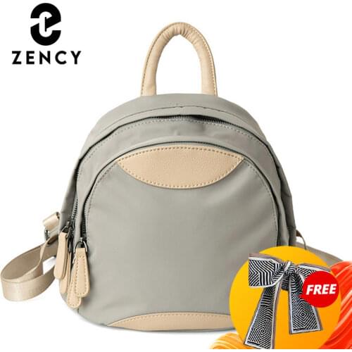Zency 2021 Winter Luxury Design Womens Backpack Waterproof Nylon Fashion Bags Exquisite Classic Female Knapsack For Children