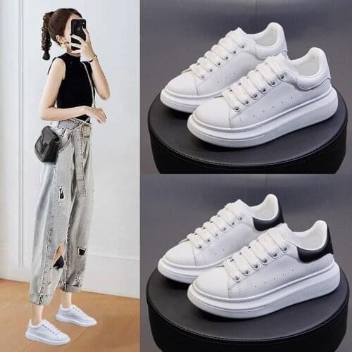 Woman Sneakers Womens White Shoes Ladies Casual Breathable Female Platform Vulcanized Shoes Lace Up Woman Comfort Walking Shoes