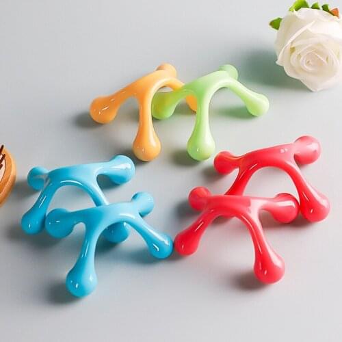 1PC Handheld Arch Body Massager Health Balance Four Ball Back Mini Massage Stick Relax Acupressure Health Massage Tool