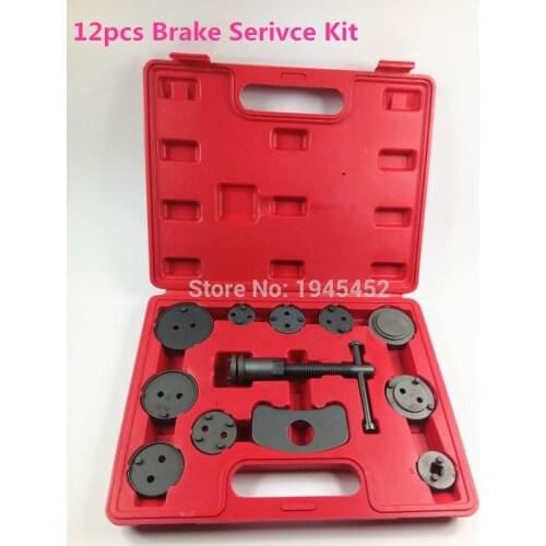 12pcs brake pad brake wheel cylinder replacement tool Disc brake adjustment tool set Brake pads regulator disassembling tool