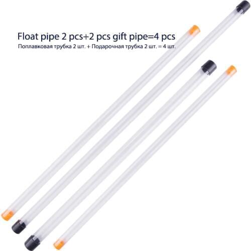 2pcs/lot Fishing Float Tube+2pcs Gift Tube Fishing Bobber PVC Buoy Protection Storage Tube Portable Boya Pipe Fishing Tackle