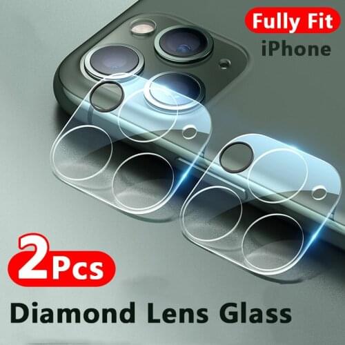 1-2Pcs Camera Lens Protector On For iPhone 11 12 Pro Max Lens Protective Film For iPhone XR XS MAX Camera Accessories Lens Glass