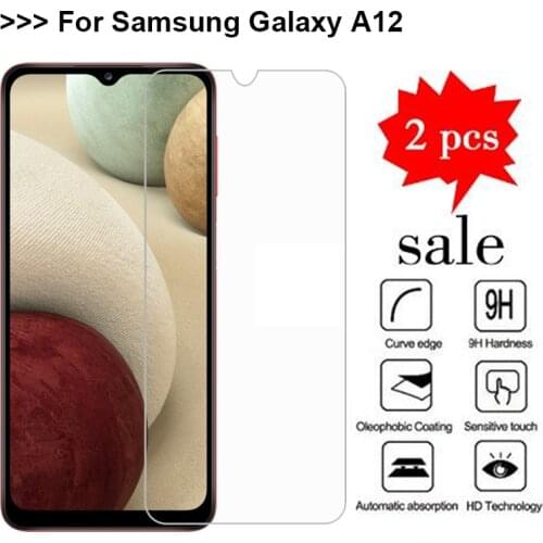 2PCS Tempered Glass for Samsung Galaxy A12 Screen Protector Film For Samsung A12 SM-A125F SM-A125M SM-A125N Pelicula De Vidro