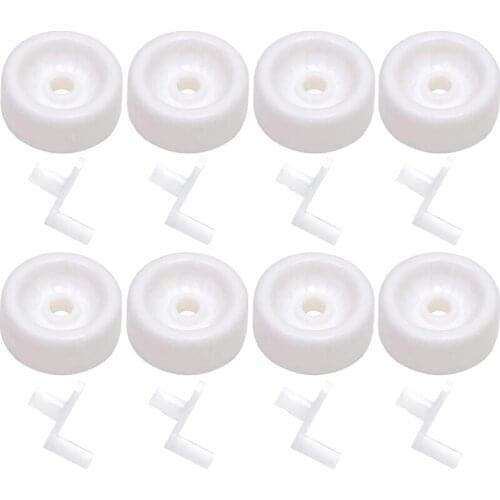 8Pack of WD12X271 Dishwasher Dishrack Roller Kit Exact Fit for General Electric Dishwashers