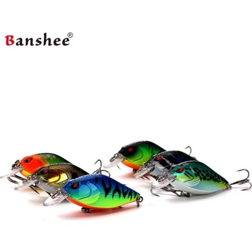 Banshee 6pcs/lot 58mm 9g Snoop VKR58 VIBS crank Fishing Lure Rattle Sound Wobbler Shallow diving Crankbait Hard Artificial Bait