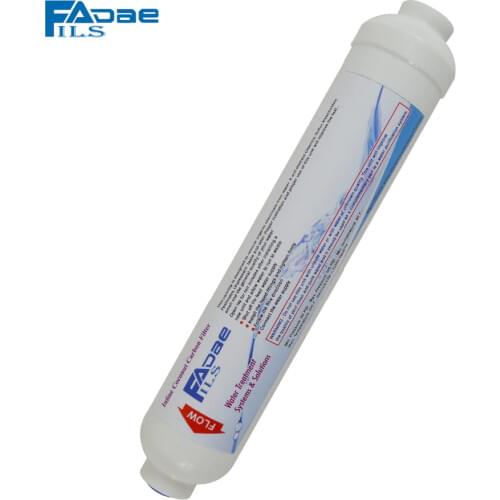 Reverse Osmosis Water Filter Parts 10inch In-Line Post Cococnut Carbon Filter -1/4" Female pipe thread
