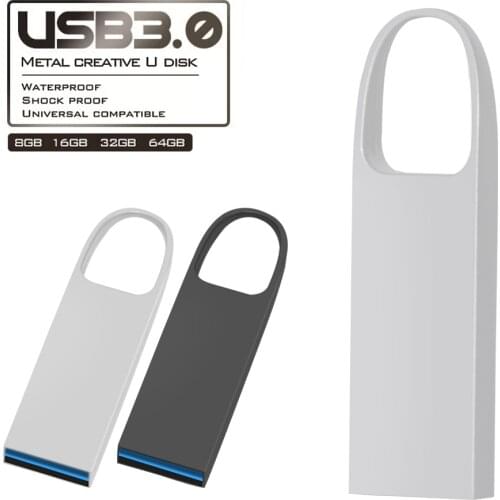 USB 3.0 Flash Drive 128GB 64GB 32GB 16GB 8GB 4GB Metal Pen Drive Pendrive 128 64 32 16 8 GB USB3.0 Flash Memory Cle USB Stick