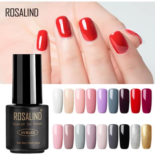 ROSALIND Nail Gel Polish 7ml Hybrid Nail Primer UV LED Lamp Gel of Nails Soak Off Semi Permanent Nail Art Manicure Gel Varnish