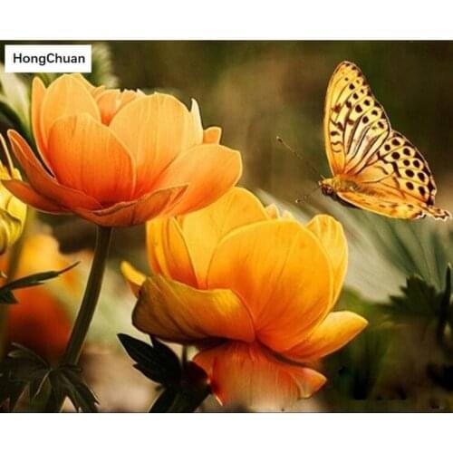 Butterfly Flower 5D DIY Square/Round Diamond Painting Gift Cross Stitch Mosaic Christmas Diamond Embroidery Home Decoration