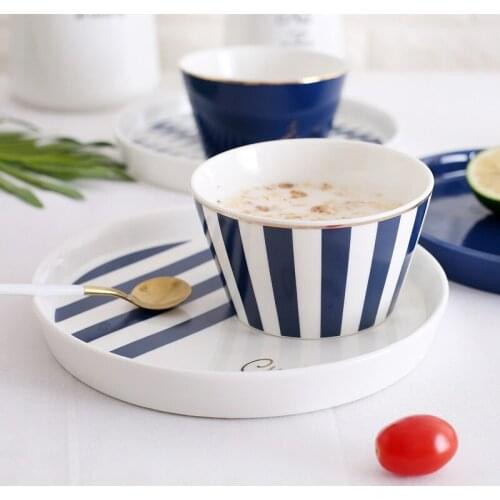 Nordic Ceramic Salad Bowls Breakfast Soup Plate Combination Multifunction Western Steak Dish Kitchen Decorative Home Tableware