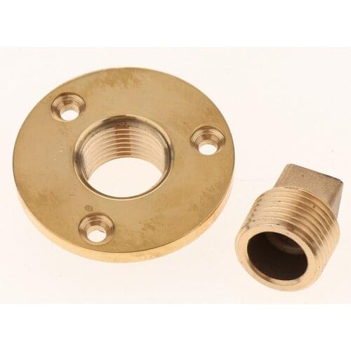 Boat Marine Garboard Drain Plug Machined Brass Fits 1" Diameter Hole 1/2'' NPT