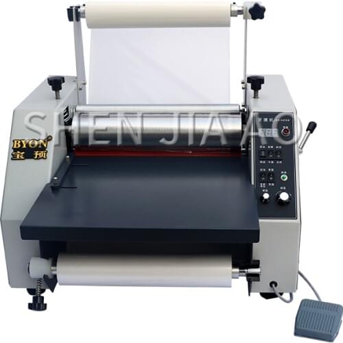 V350 laminating machine, hot and cold laminating steel roller laminating machine, automatic laminating machine