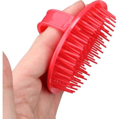 Head Massage Brush Soft glue Shampoo brush Bathroom Products Plastic Sanitary comb Washing Hair Scalp Shower Body