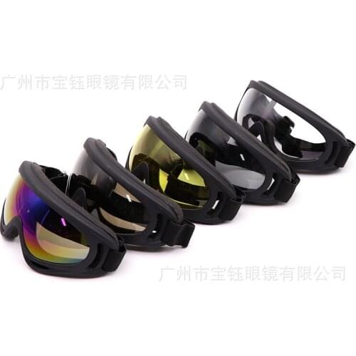 Outdoor goggles Cycling motorcycle sports goggles X400 wind and sand fans tactical equipment Ski goggles
