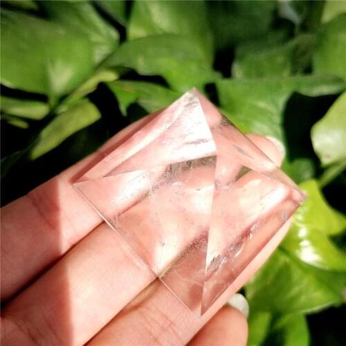 3*4*4CM Natural Clear White Quartz Energy Crystal Pyramid Healing Gemstone For Home Decoration Ornaments