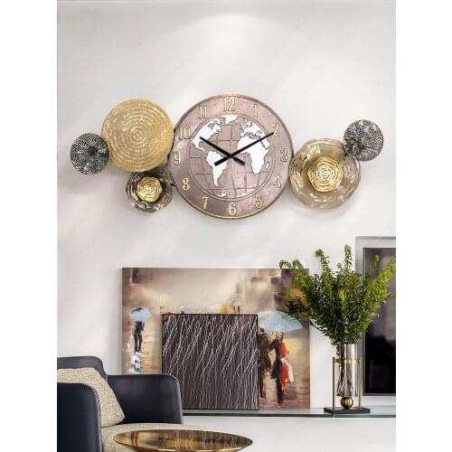 Modern Artistic wall clock Fashion living room decoration wall digital clock reloj de pared creative mute watch wall clocks