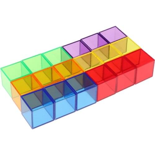 ABS Plastic Building Blocks, 18pcs Counting & Building Block Set, Color