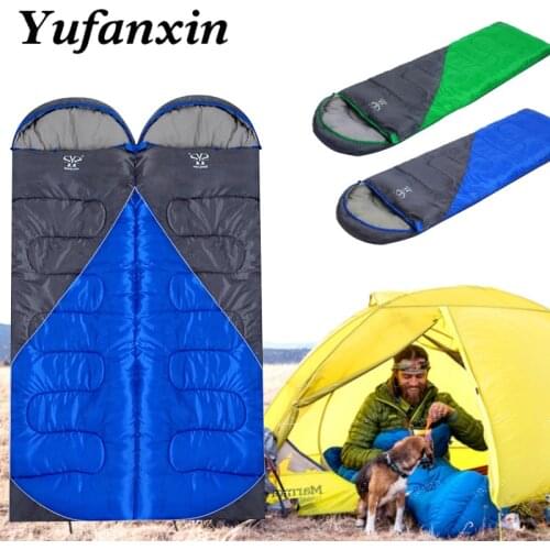 Ultralight Camping Sleeping Bag Thickening Waterproof Envelope Backpacking 4Season Warm SleepingBag for Outdoor Traveling Hiking