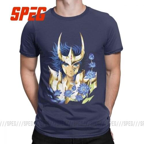 Saint Seiya Ikki T Shirts Men Cotton Novelty T-Shirt Crew Neck Knights of the Zodiac Tee Shirt Short Sleeve Tops Unique